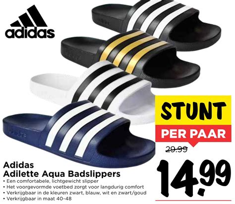 adidas slippers heren aanbieding